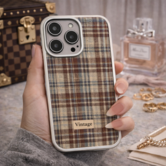 Premium Sage Grid Phone Case